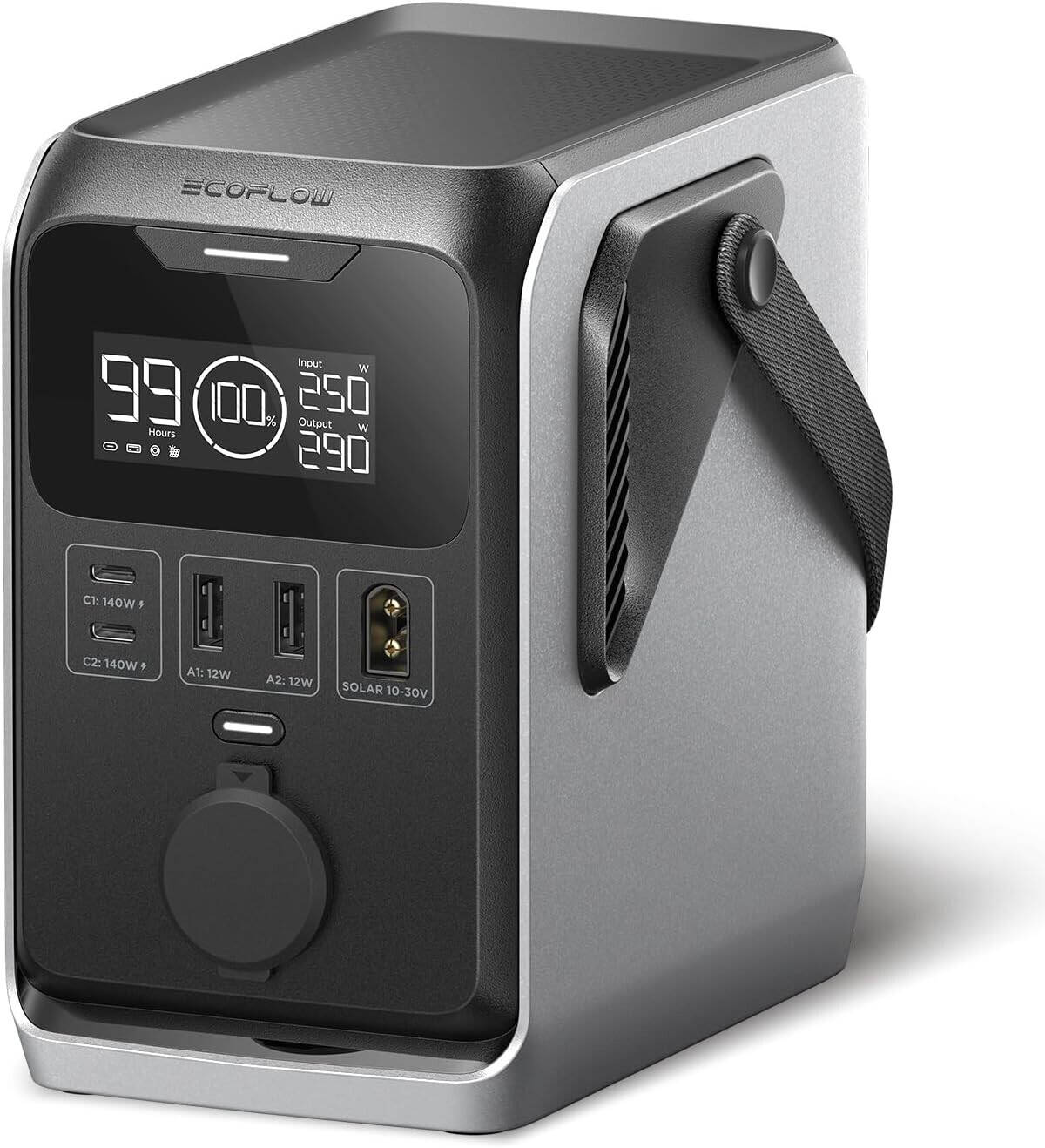 EcoFlow Trail 300 Portable Power Station | 300W | 288Wh LFP | Solar Ready | Compact Outdoor Power | EF-TRAIL300-N